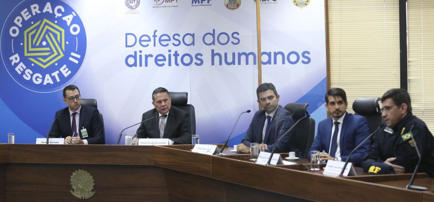 Coletiva sobre resultados sobre os resultados da Operação Resgate 2, ação conjunta de combate ao trabalho análogo à escravidão no país